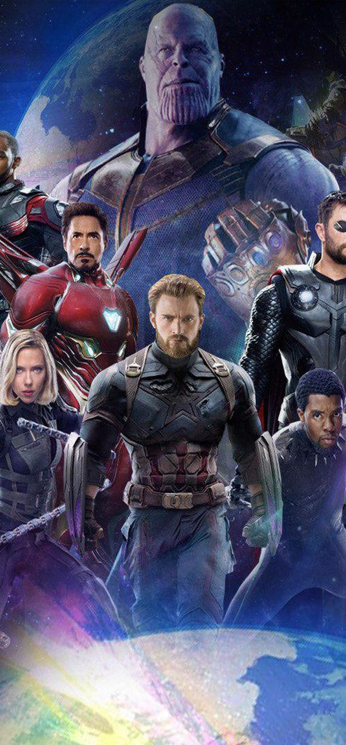Best Avengers And Thanos With Earths Efjihrprndzry Wallpaper