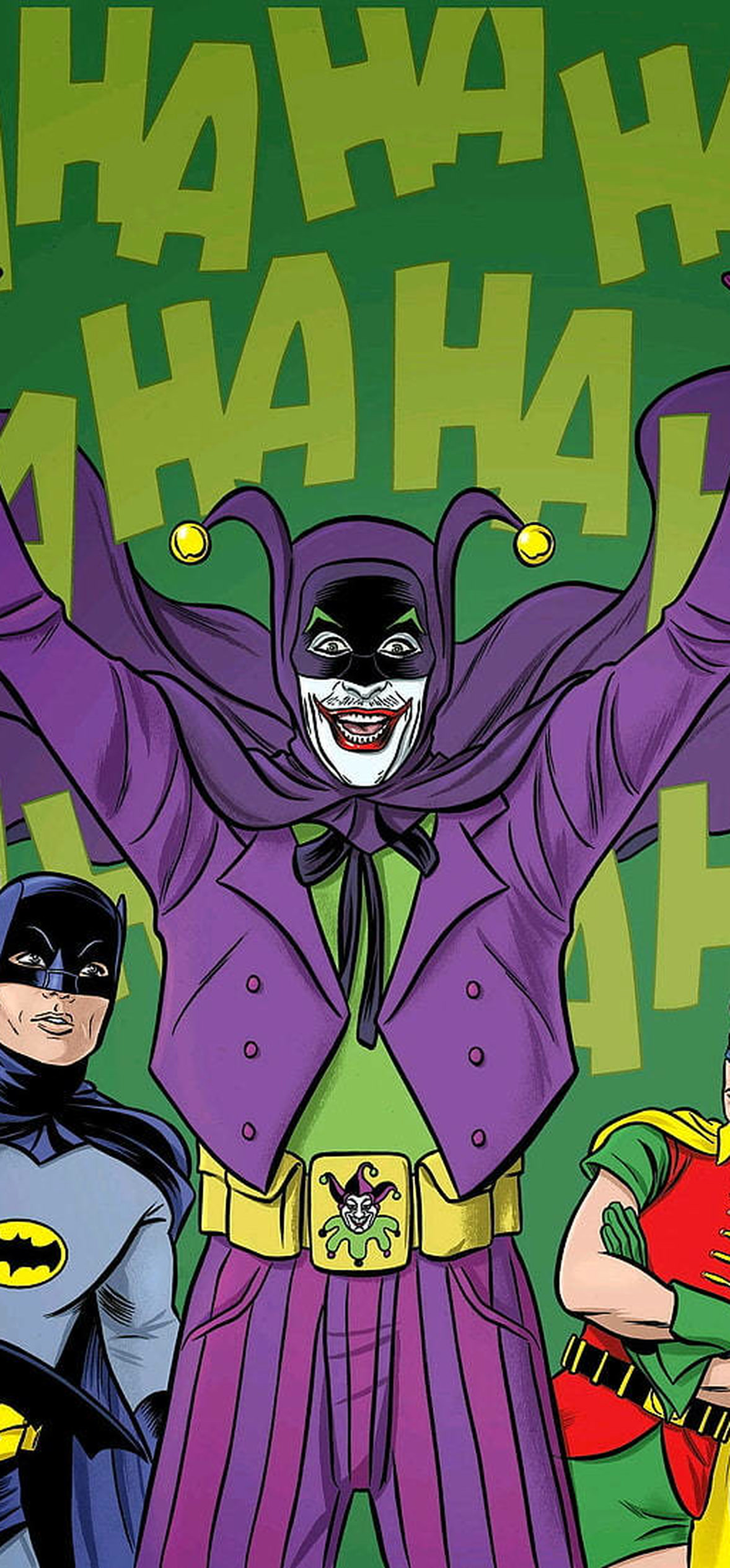 Comic Batman Joker And Robin Iphone Wallpaper