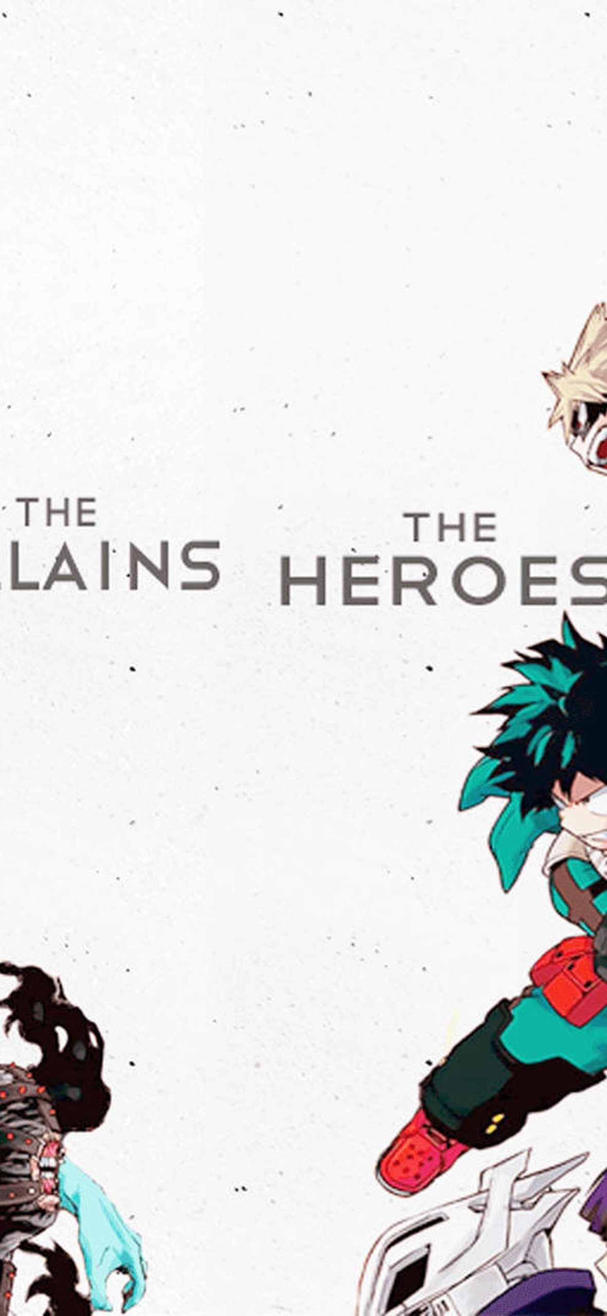 Heroes and Villains Vie for Control in the World of MHA – Ultra HD iPhone 18 Superhero Wallpapers