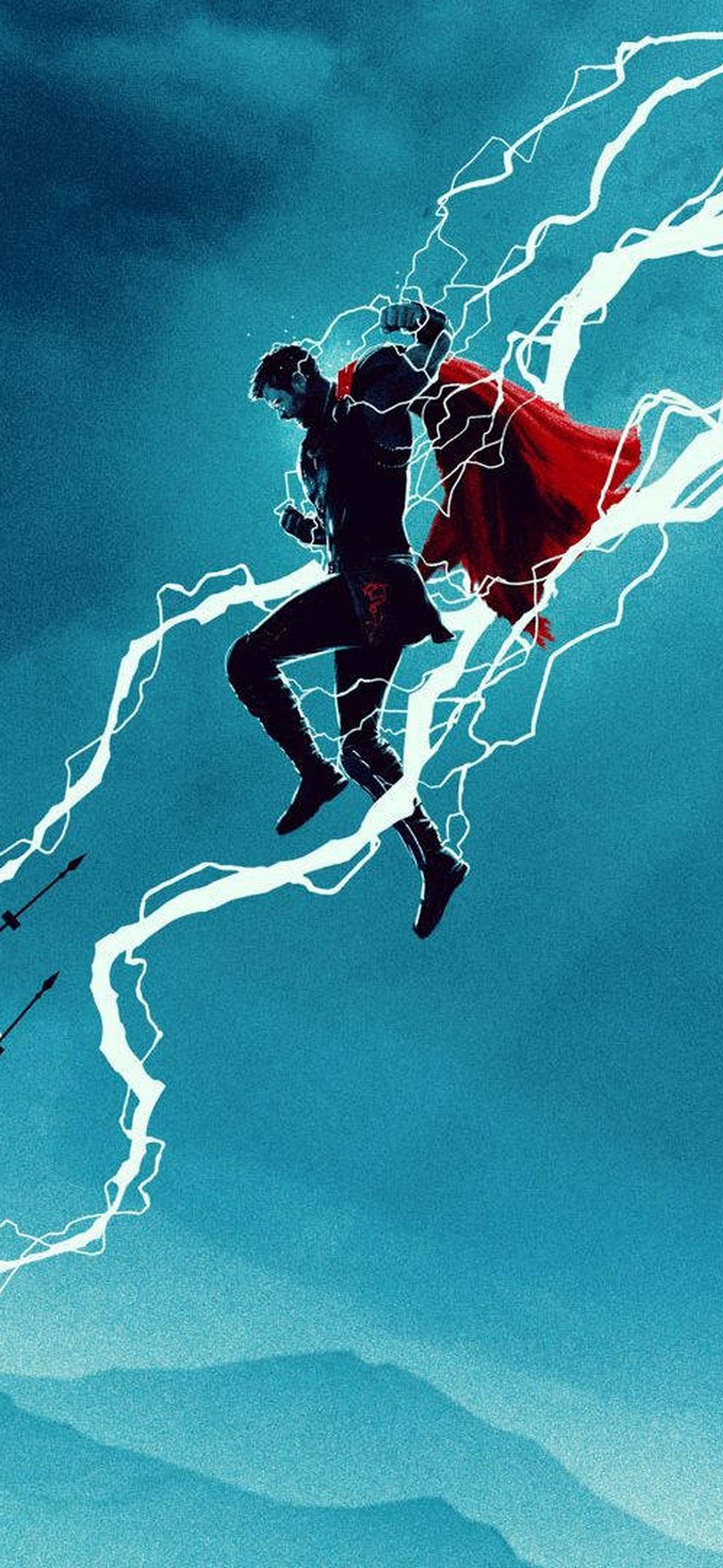 Thor Superhero Stormbreaker With Thunders – Ultra HD iPhone 18 Superhero Wallpapers
