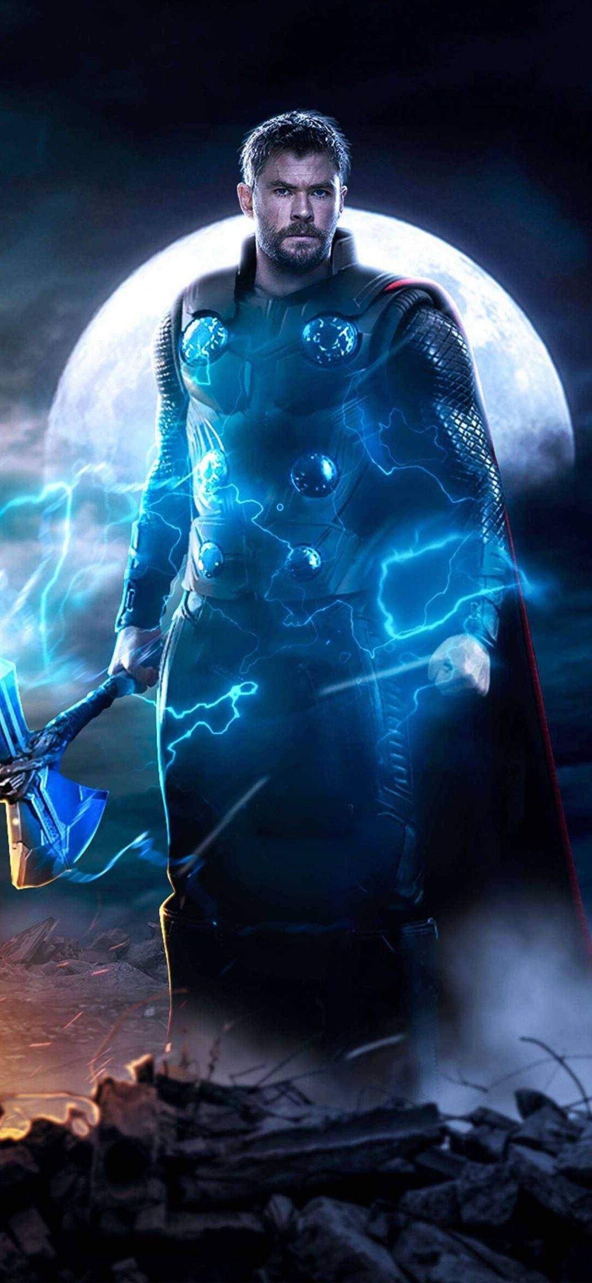 Thor Superhero With Stormbreaker Weapon – Ultra HD iPhone 18 Superhero Wallpapers