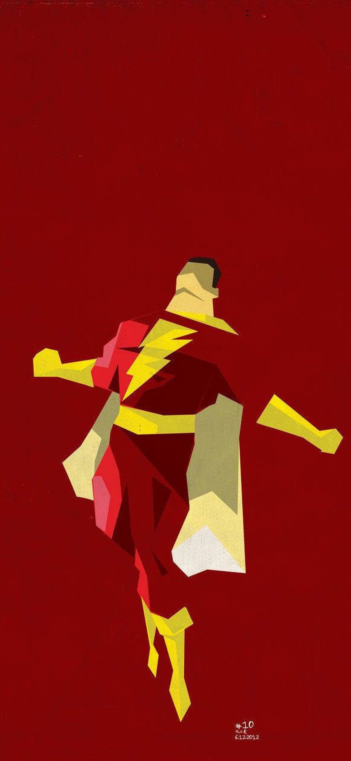You’ve Got the Power with Shazam – Ultra HD iPhone 18 Superhero Wallpapers