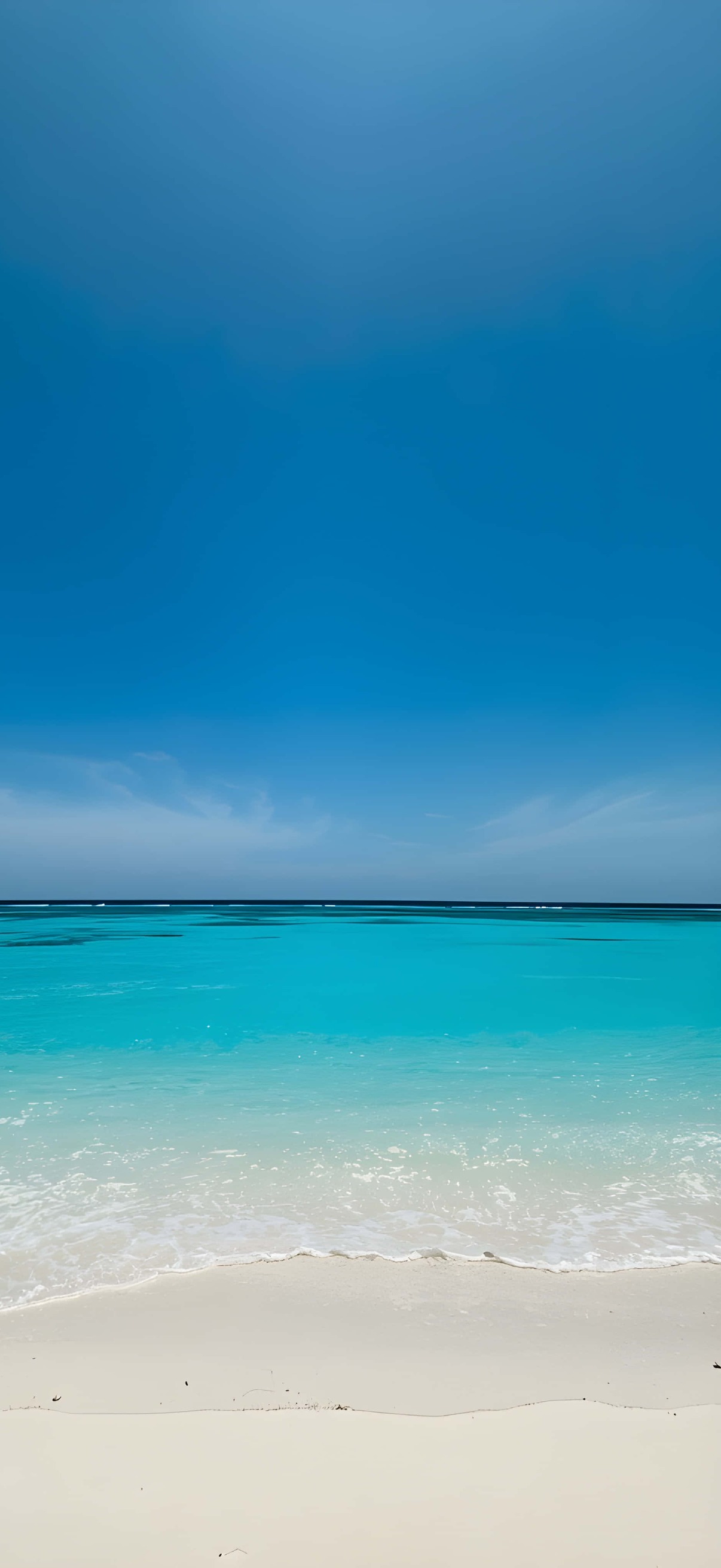 Minimalist Summer Beach and Endless Blue Sky Wallpaper – Ultra HD iPhone 18 Landscape Wallpapers