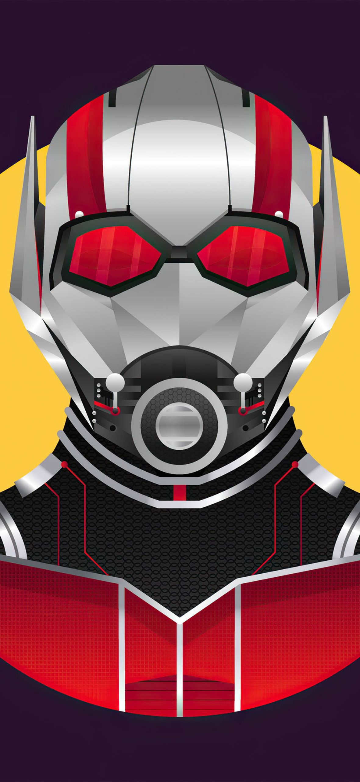 Ant Man Superhero In Circle – Ultra HD iPhone 18 Superhero Wallpapers