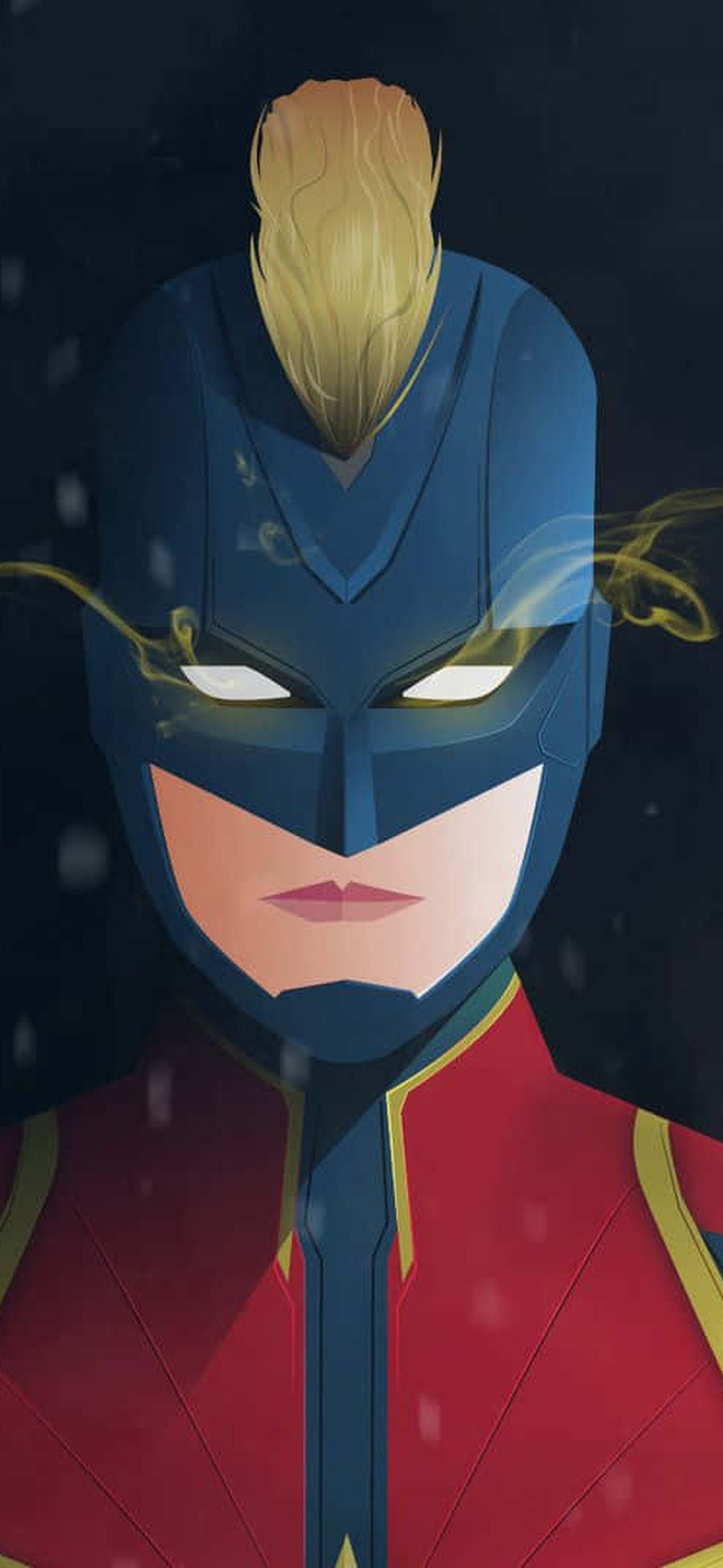 Brie Larson as Captain Marvel taking on evil forces – Ultra HD iPhone 18 Superhero Wallpapers