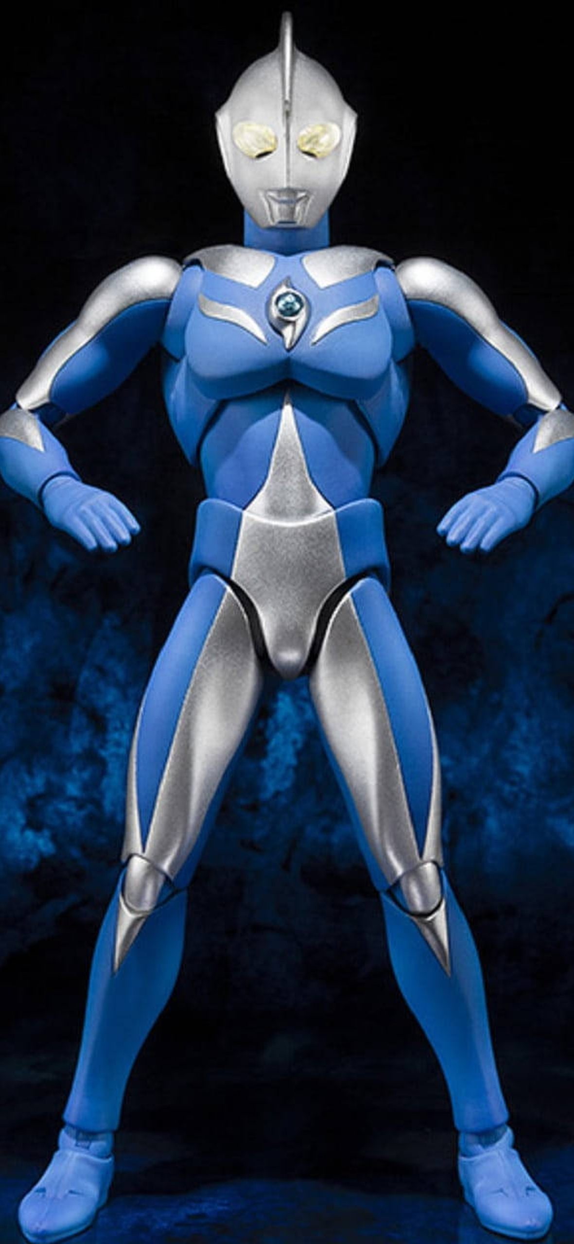 Caption: An Ultraman in Action – Ultra HD iPhone 18 Superhero Wallpapers