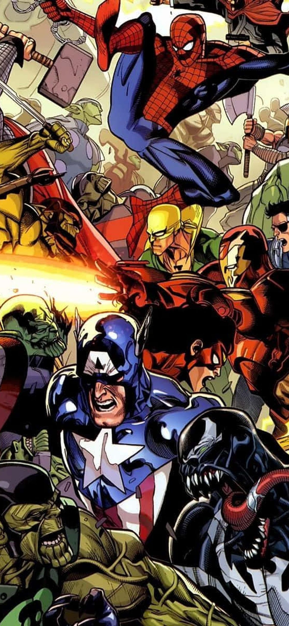 Earth’s Mightiest Heroes Unite – Ultra HD iPhone 18 Superhero Wallpapers
