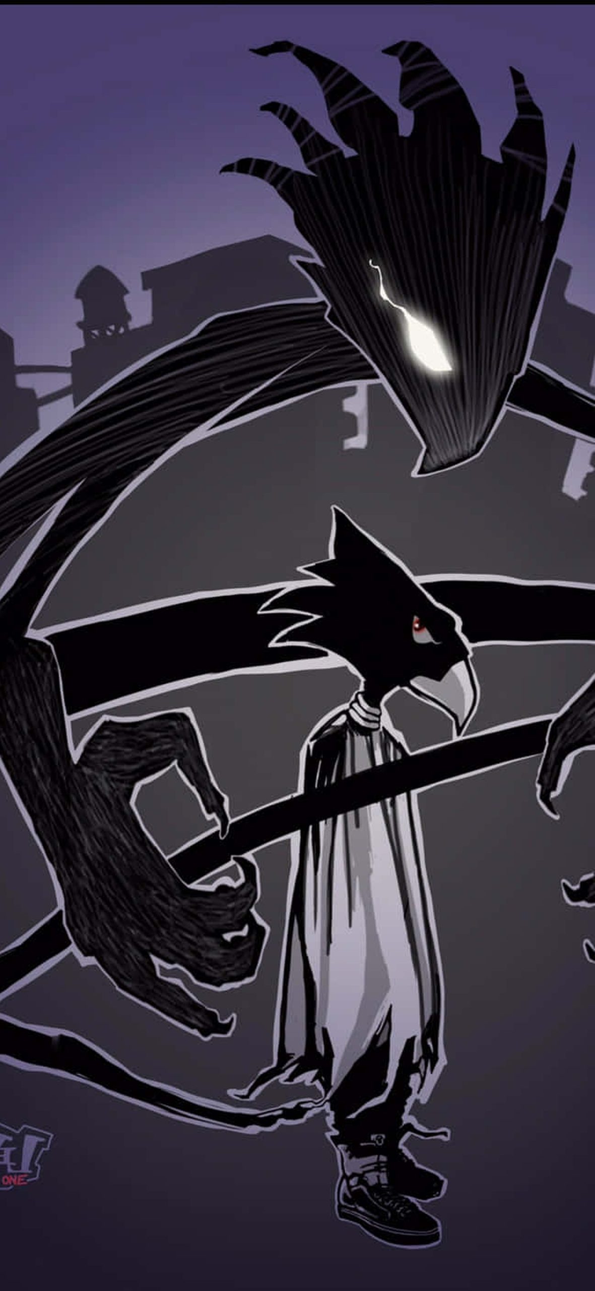 Fumikage Tokoyami Awakens – Ultra HD iPhone 18 Superhero Wallpapers