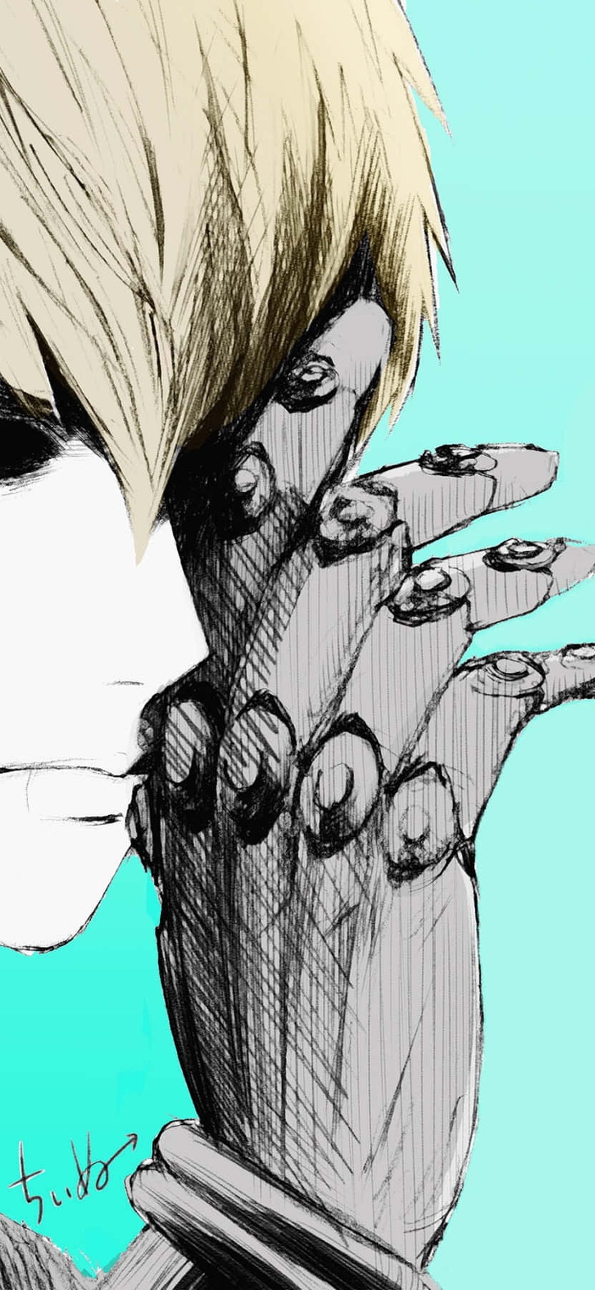 Genos, Powerful Cyborg in Action – Ultra HD iPhone 18 Superhero Wallpapers