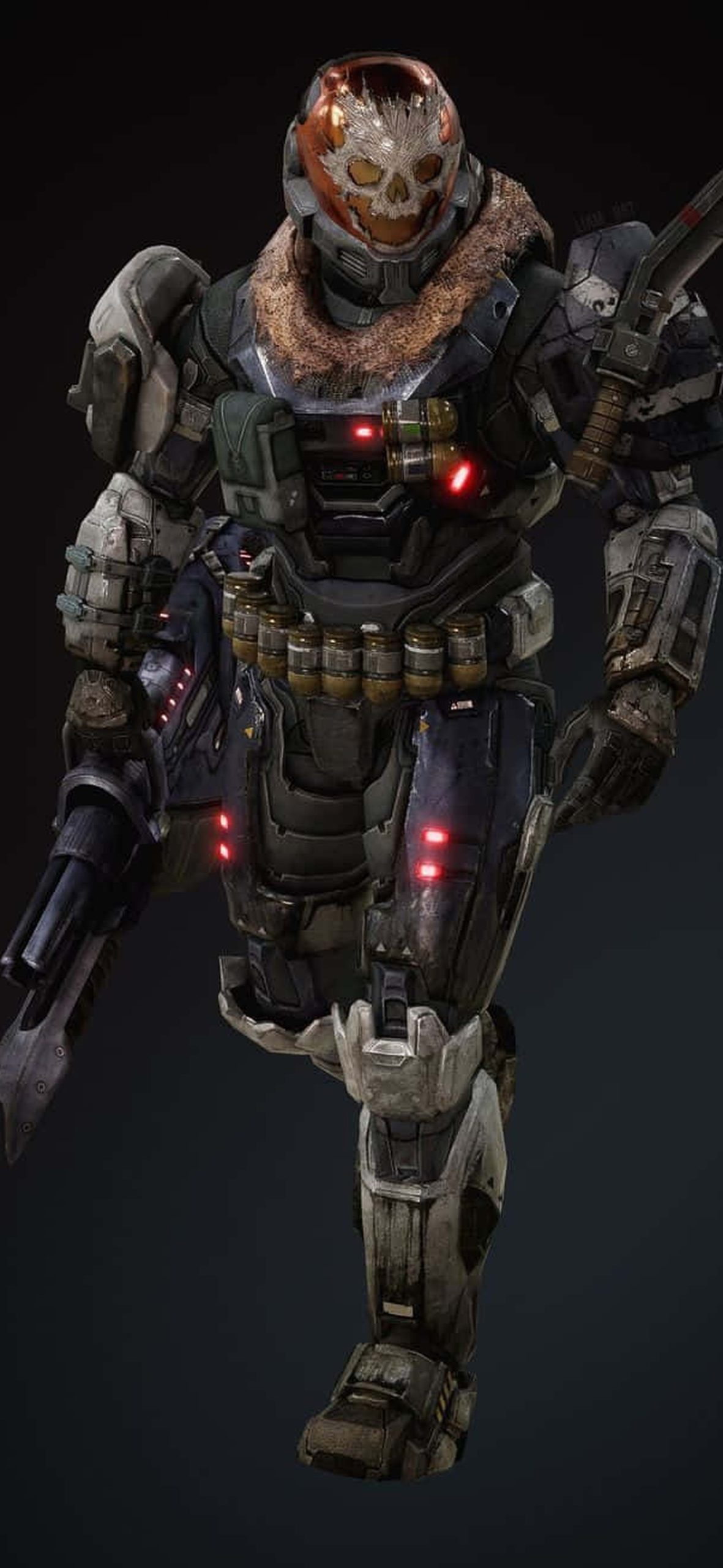 Emile, the fierce Spartan supersoldier from Halo series, in action on the battlefield. – Ultra HD iPhone 18 Superhero Wallpapers
