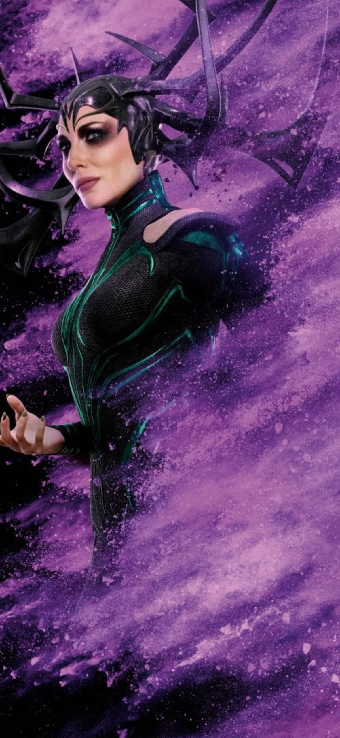 Hela, The Goddess of Death in Menacing Stance – Ultra HD iPhone 18 Superhero Wallpapers