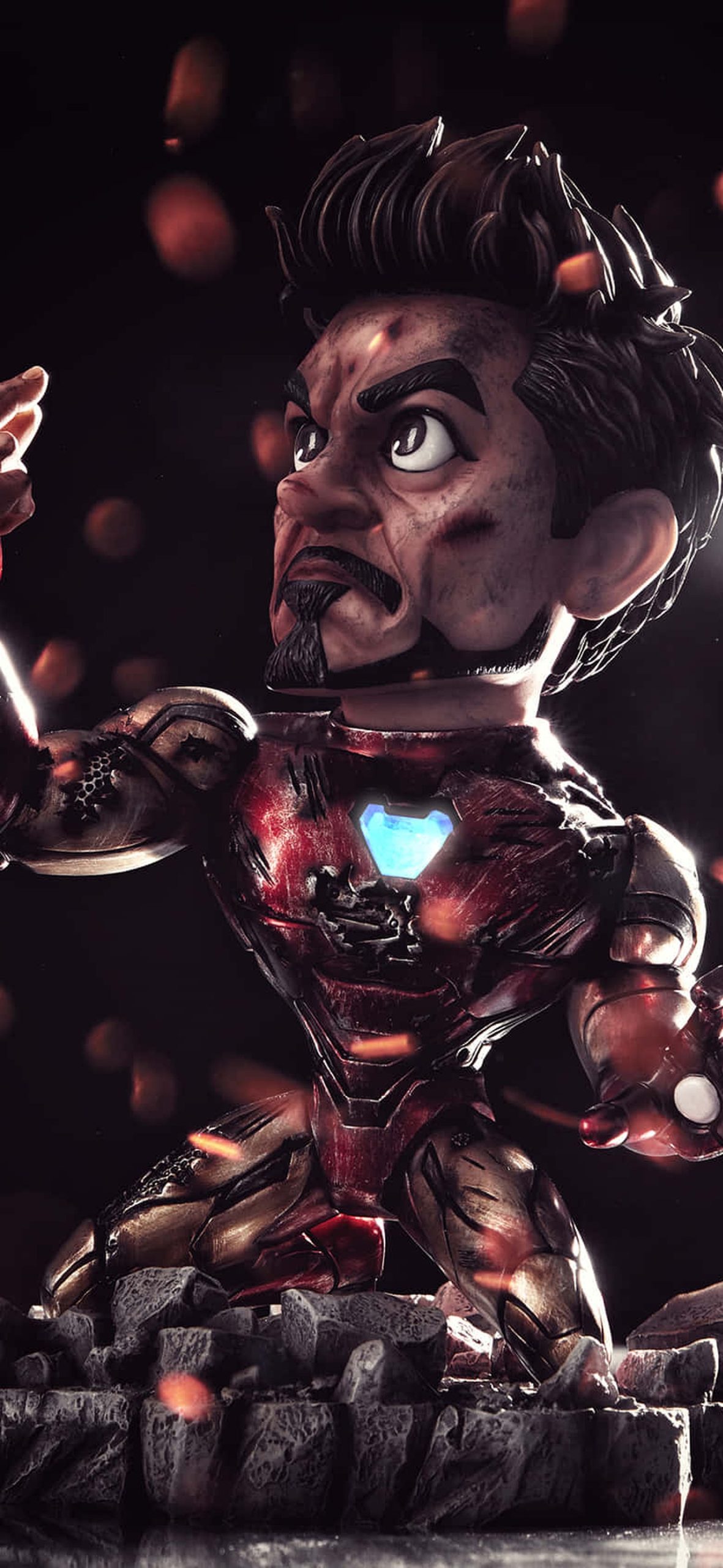 Add a pop of superhero style to your desk with Iron Man bobbleheads – Ultra HD iPhone 18 Superhero Wallpapers