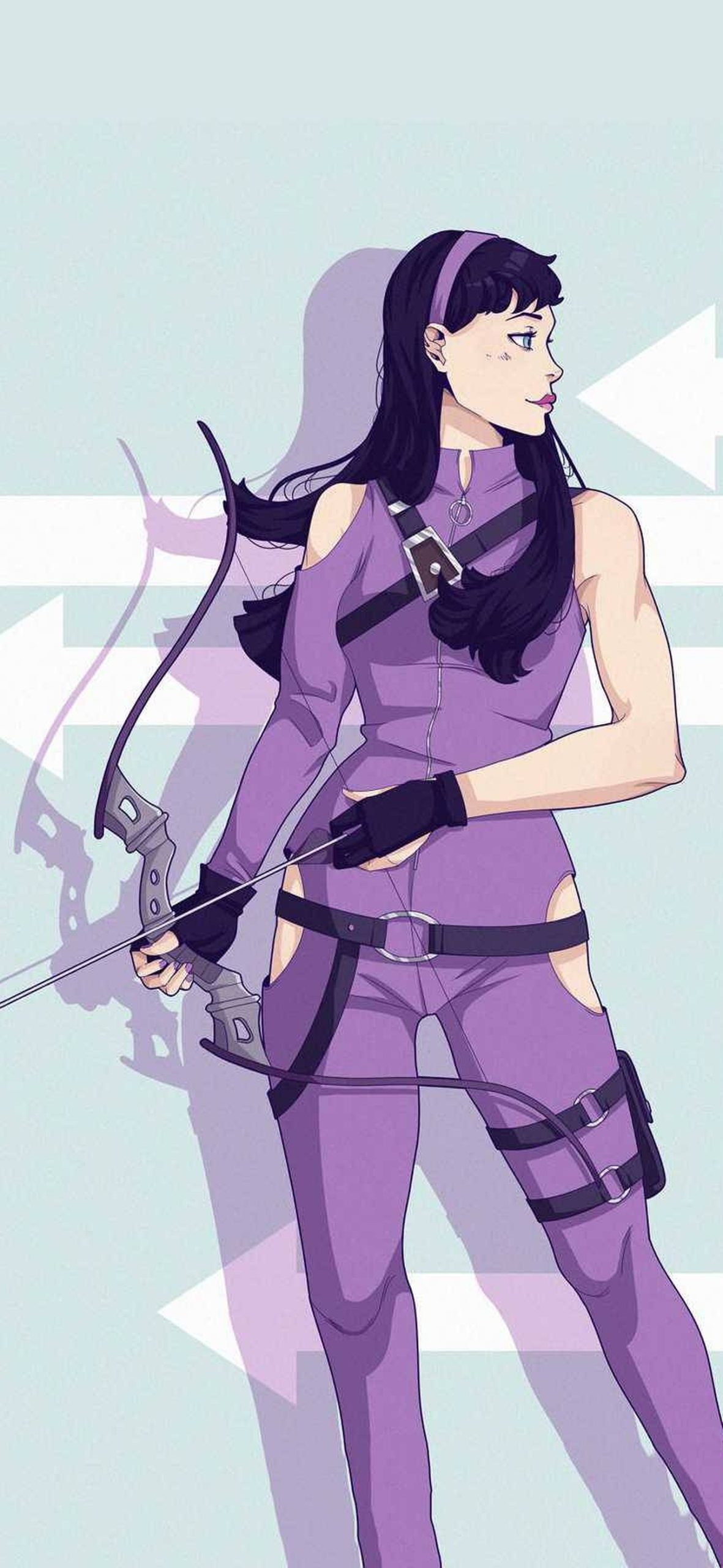 Kate Bishop Marvel Hawkeye Fanart – Ultra HD iPhone 18 Superhero Wallpapers