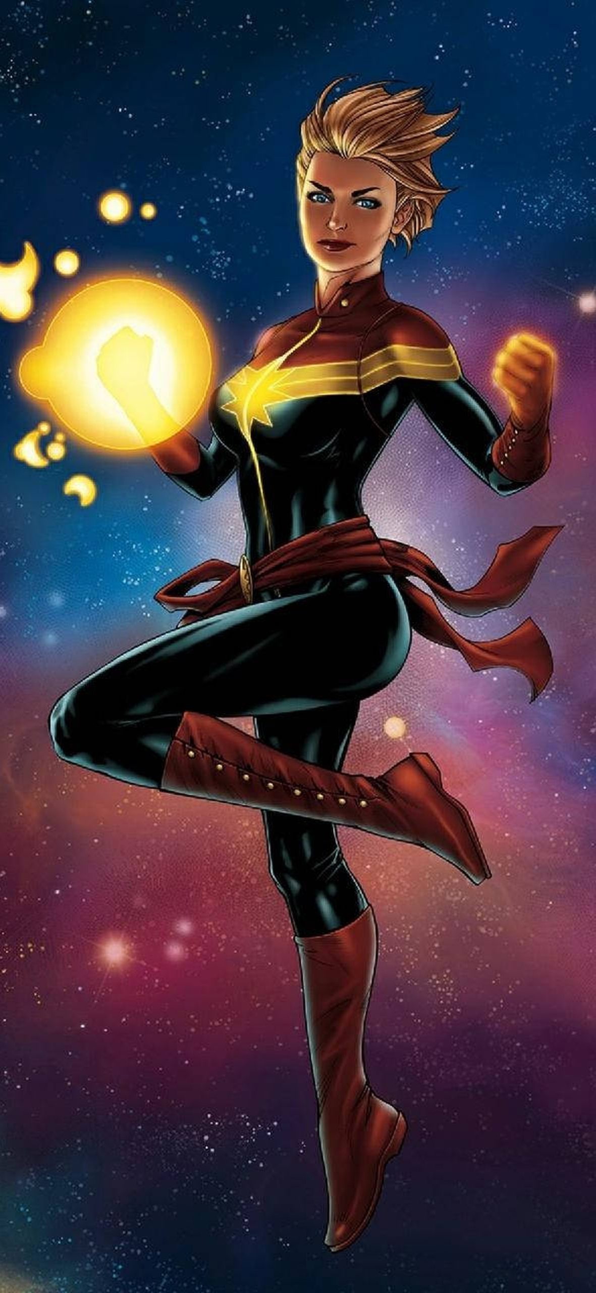 “Be bold. Be brave. Be powerful. Be Captain Marvel.” – Ultra HD iPhone 18 Superhero Wallpapers