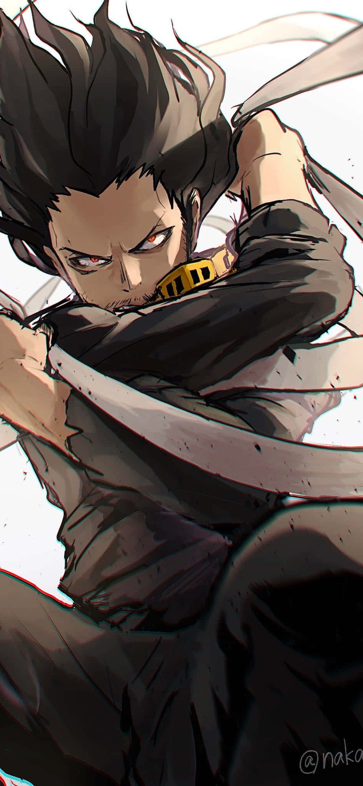Shota Aizawa displaying his superhero powers – Ultra HD iPhone 18 Superhero Wallpapers