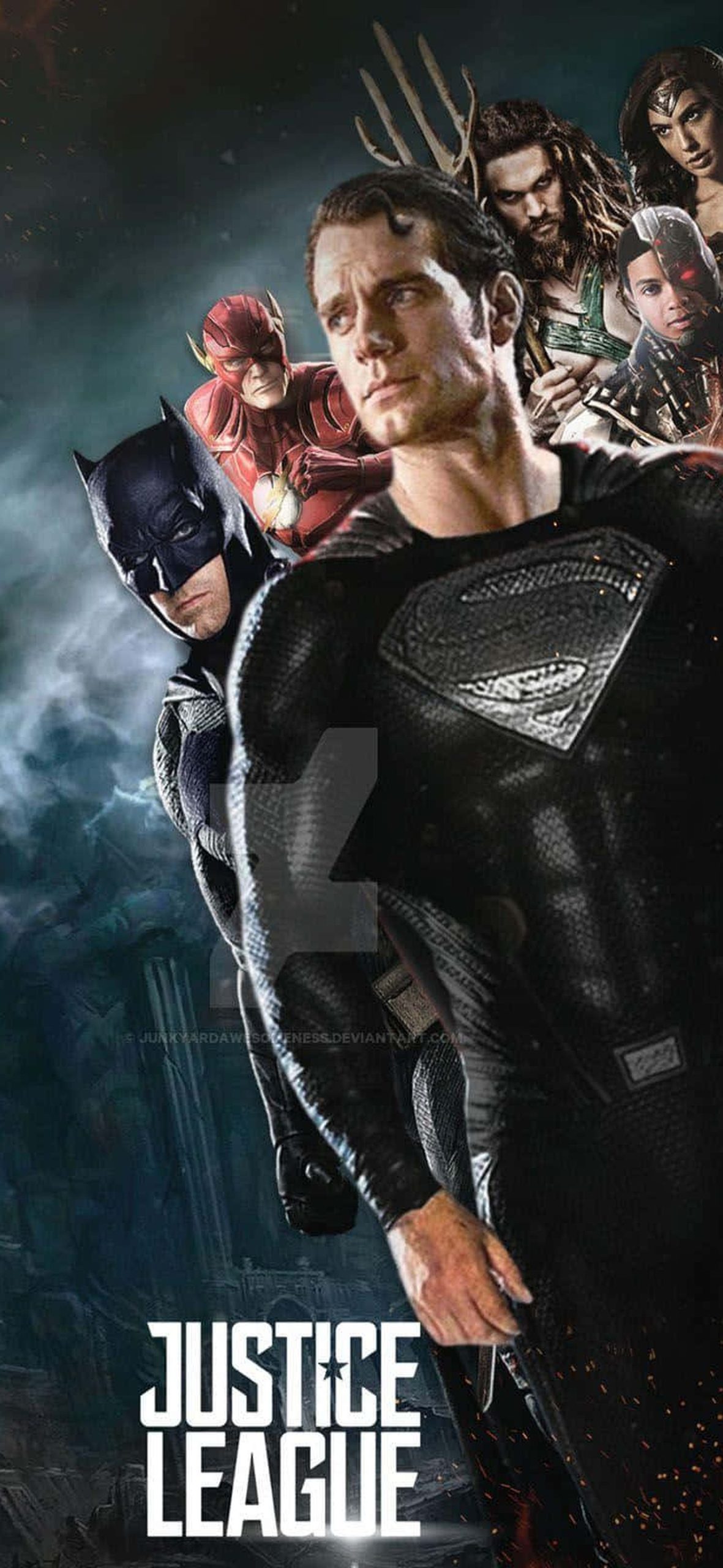 Diverse group of superheroes make up Zack Snyders Justice League – Ultra HD iPhone 18 Superhero Wallpapers