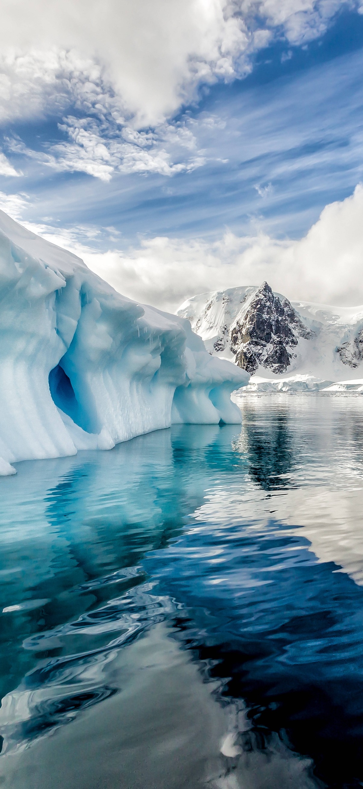 8k Ultra HD Cold Antarctica Glacier – Ultra HD iPhone 18 Landscape Wallpapers